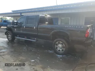 2015 Ford F-350 Platinum with VIN 1FT8W3BT4FEB02746, listed as a Copart auction lot 62099025 with 193,636 mi miles and Salvage title. Bid and sale history available at DreamBid. Image 2.