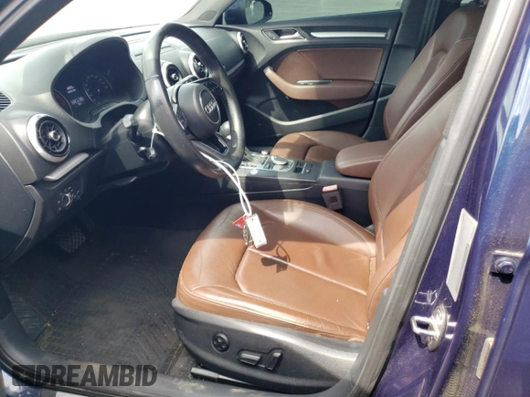 2018 Audi A3 Premium with VIN WAUAUGFF9J1039255, listed as a Copart auction lot 60853674 with 112,943 mi miles and Salvage Title. Bid and sale history available at DreamBid. Image 7.