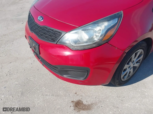 2013 Kia Rio LX with VIN KNADM4A34D6147931, listed as a IAAI auction lot 41638302 with 188,650 mi miles. Bid and sale history available at carsss.com. Image 12.