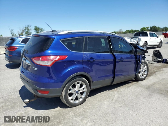 2015 Ford Escape Titanium with VIN 1FMCU9J90FUA70923, listed as a Copart auction lot 49832155 with 142,600 mi miles and Salvage title. Bid and sale history available at DreamBid. Image 3.