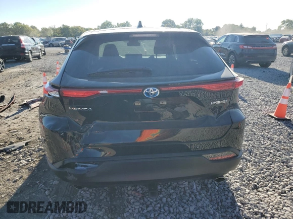 2022 Toyota Venza LE with VIN JTEAAAAH4NJ115967, listed as a Copart auction lot 68338934 with 23,511 mi miles and Salvage Title. Bid and sale history available at carsss.com. Image 6.