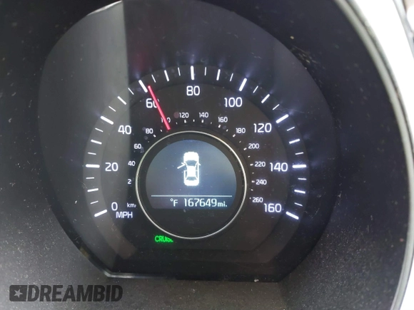 2015 Kia Optima LX with VIN 5XXGM4A75FG485653, listed as a IAAI auction lot 41082053 with 167,649 mi miles. Bid and sale history available at carsss.com. Image 7.