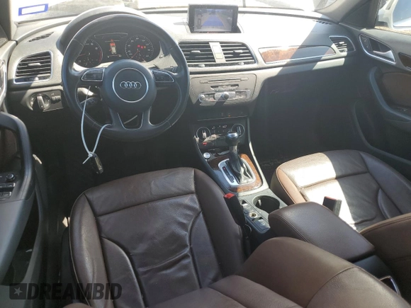 2017 Audi Q3 Premium Plus with VIN WA1HCCFS1HR017234, listed as a Copart auction lot 47053405 with 76,440 mi miles and Salvage title. Bid and sale history available at DreamBid. Image 8.