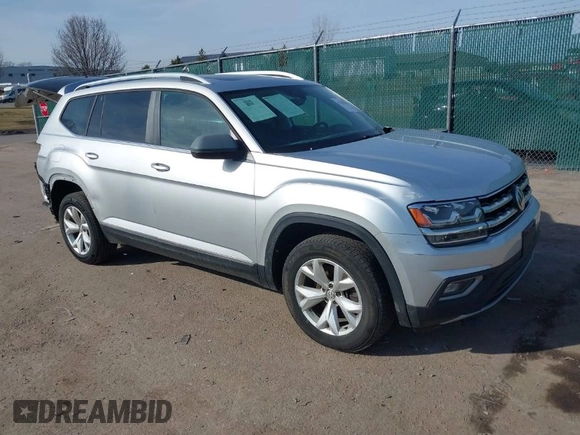 2018 Volkswagen Atlas SEL with VIN 1V2MR2CA0JC579951, listed as a IAAI auction lot 41780339 with 149,968 mi miles and . Bid and sale history available at DreamBid. Image 1.