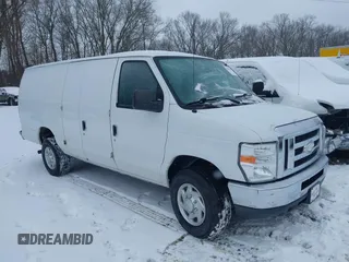 2014 Ford Econoline Cargo Commercial with VIN 1FTSS3EL3EDA46848, listed as a IAAI auction lot 41259625 with 106,293 mi miles and . Bid and sale history available at DreamBid. Image 1.