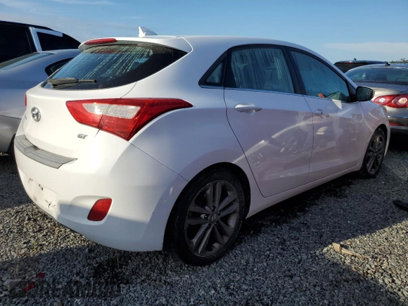 2016 Hyundai Elantra GT with VIN KMHD35LH7GU289402, listed as a Copart auction lot 73848224 with 0 mi miles and Salvage Title. Bid and sale history available at carsss.com. Image 3.