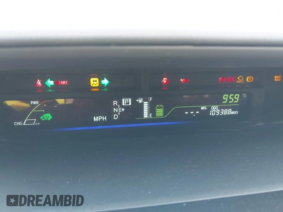 2014 Toyota Prius Two with VIN JTDZN3EU7EJ000925, listed as a IAAI auction lot 41242260 with 109,388 mi miles and . Bid and sale history available at DreamBid. Image 7.