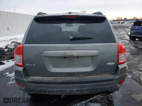 2013 Jeep Compass Latitude with VIN 1C4NJDEB5DD246108, listed as a Copart auction lot 47286445 with 106,028 mi miles and Salvage Title. Bid and sale history available at carsss.com. Image 6.