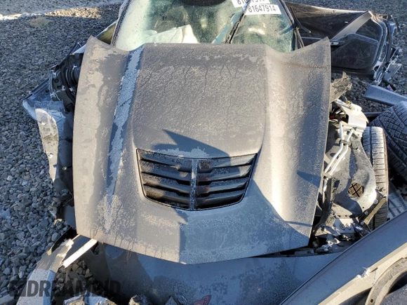 2015 Chevrolet Corvette Z06 2LZ with VIN 1G1YS2D62F5609540, listed as a Copart auction lot 81647914 with 0 mi miles and Salvage Title. Bid and sale history available at carsss.com. Image 12.