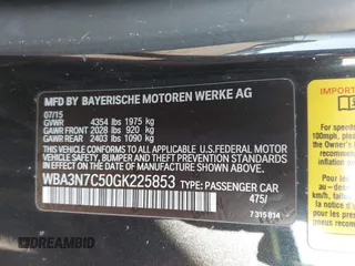 2016 BMW 4 Series 428i with VIN WBA3N7C50GK225853, listed as a IAAI auction lot 42192972 with 109,269 mi miles and . Bid and sale history available at carsss.com. Image 9.