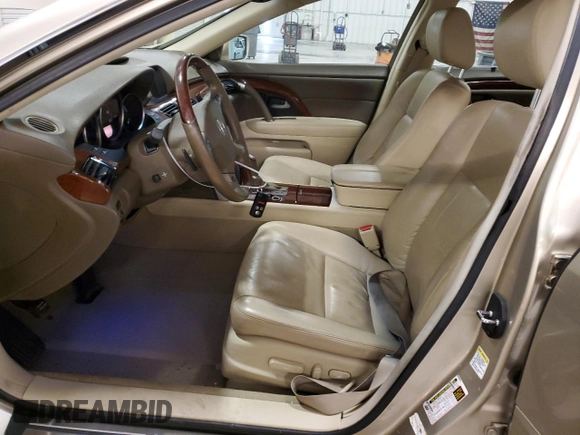 2009 Acura RL Tech Pkg with VIN JH4KB26669C001318, listed as a Copart auction lot 78960464 with 135,333 mi miles and Salvage Title. Bid and sale history available at carsss.com. Image 7.