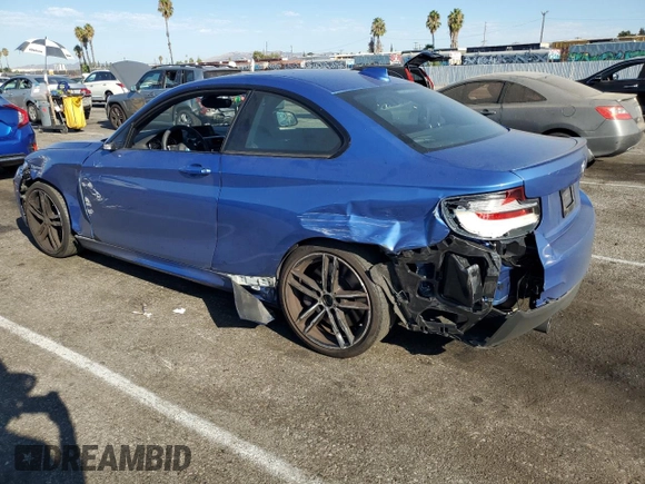 2020 BMW 2 Series M240i with VIN WBA2J5C03L7F84565, listed as a Copart auction lot 70721044 with 26,042 mi miles and Salvage Title. Bid and sale history available at carsss.com. Image 2.