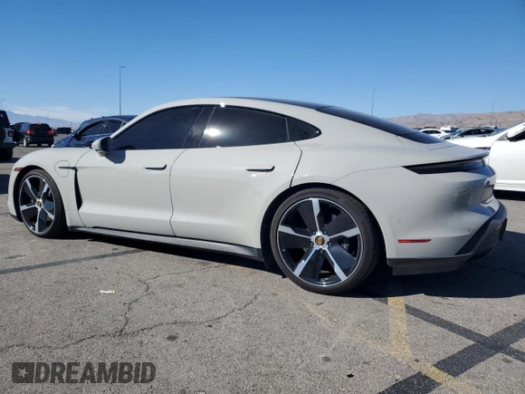 2022 Porsche Taycan with VIN WP0AA2Y17NSA15457, listed as a Copart auction lot 79579094 with 25,515 mi miles and Salvage title. Bid and sale history available at DreamBid. Image 2.