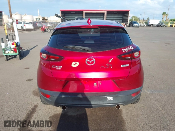 2019 Mazda CX-3 Grand Touring with VIN JM1DKFD71K0427650, listed as a IAAI auction lot 42058069 with 67,688 mi miles and . Bid and sale history available at DreamBid. Image 16.