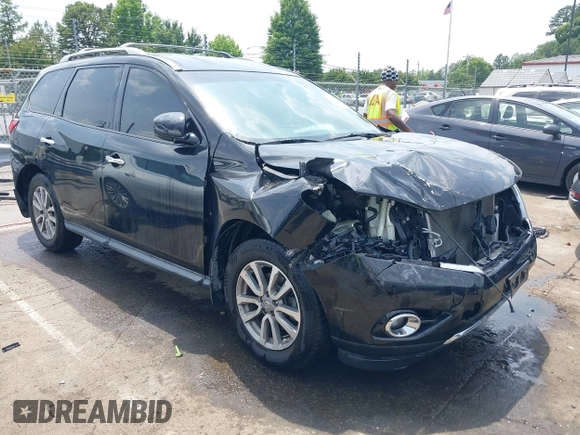 2016 Nissan Pathfinder SL with VIN 5N1AR2MM5GC642088, listed as a IAAI auction lot 42581116 with 127,954 mi miles and . Bid and sale history available at DreamBid. Image 1.