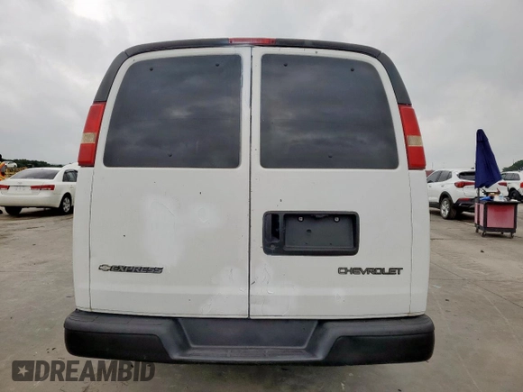 2005 Chevrolet Express Cargo with VIN 1GCFG15T451189011, listed as a Copart auction lot 54563365 with 298,232 mi miles and Salvage Title. Bid and sale history available at DreamBid. Image 6.