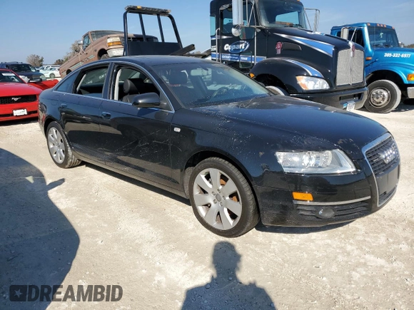 2007 Audi A6 3.2L with VIN WAUDH74F07N135135, listed as a Copart auction lot 76583304 with 0 mi miles and Salvage Title. Bid and sale history available at carsss.com. Image 4.