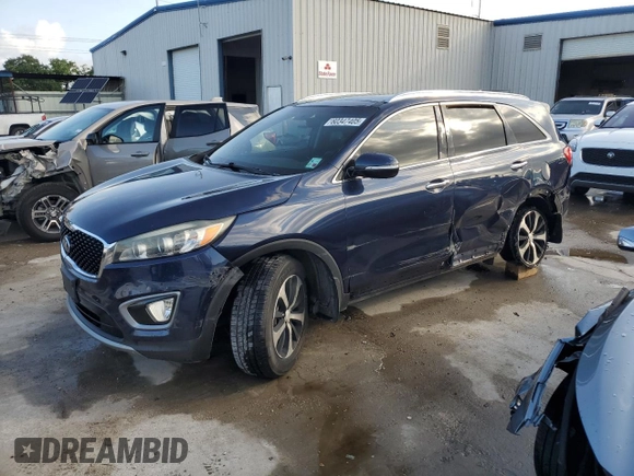 2016 Kia Sorento EX z VIN 5XYPH4A16GG062092, wystawiony jako Copart lot #60347405 z przebiegiem 164 232 mil mil oraz Szkoda całkowita • Salvage title. Historia ofert i sprzedaży dostępna na DreamBid. Obrazek 1.