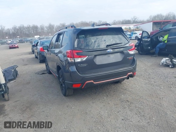 2024 Subaru Forester Sport with VIN JF2SKAGC6RH401903, listed as a IAAI auction lot 41701490 with 17,922 mi miles. Bid and sale history available at carsss.com. Image 3.