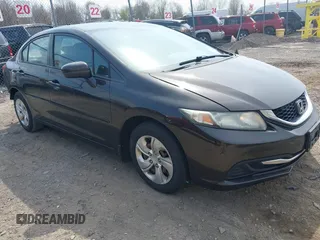 2014 Honda Civic Sedan LX with VIN 2HGFB2F56EH519836, listed as a IAAI auction lot 42109040 with 134,873 mi miles. Bid and sale history available at carsss.com. Image 1.