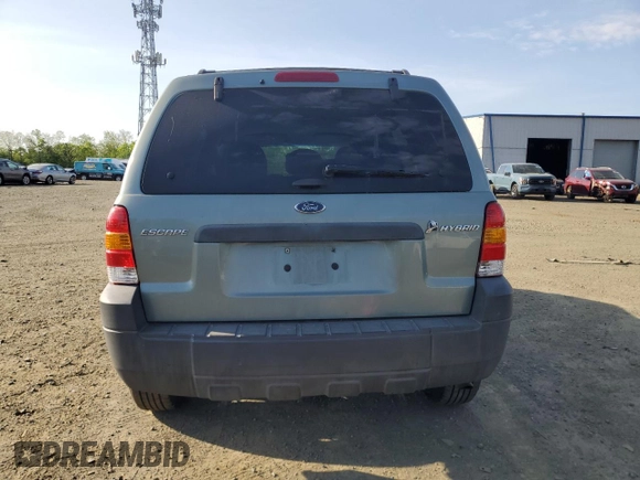 2005 Ford Escape Hybrid with VIN 1FMCU96HX5KC45835, listed as a Copart auction lot 55238065 with 223,769 mi miles and Salvage title. Bid and sale history available at DreamBid. Image 6.