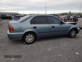 2000 Honda Civic LX with VIN 1HGEJ6672YL035550, listed as a Copart auction lot 50013625 with 158,221 mi miles and Salvage Title. Bid and sale history available at DreamBid. Image 3.