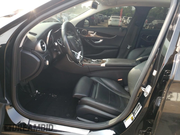 2017 Mercedes-Benz C 300 with VIN 55SWF4KB5HU221751, listed as a Copart auction lot 60019865 with 80,144 mi miles and Salvage title. Bid and sale history available at DreamBid. Image 7.