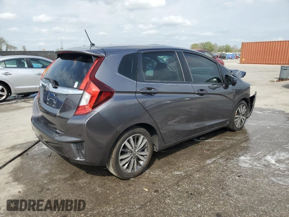 2015 Honda Fit EX-L with VIN 3HGGK5H88FM713414, listed as a Copart auction lot 48526905 with 140,601 mi miles and Salvage Title. Bid and sale history available at carsss.com. Image 3.