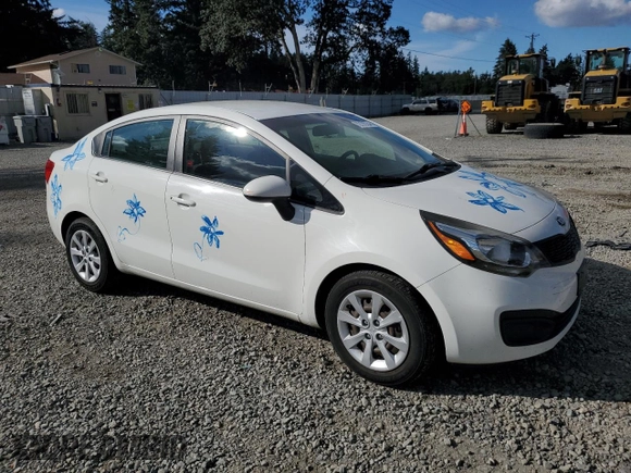 2013 Kia Rio LX with VIN KNADM4A38D6219536, listed as a Copart auction lot 72192754 with 74,307 mi miles and Salvage Title. Bid and sale history available at carsss.com. Image 4.