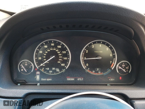 2012 BMW 5 Series GT 535i Gran Turismo xDrive with VIN WBASP2C5XCC338710, listed as a Copart auction lot 41994185 with 106,584 mi miles and Salvage Title. Bid and sale history available at DreamBid. Image 9.
