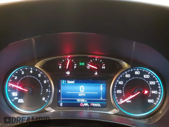 2020 Chevrolet Equinox LT with VIN 3GNAXTEV6LS583166, listed as a IAAI auction lot 41501466 with 72,125 mi miles. Bid and sale history available at carsss.com. Image 7.