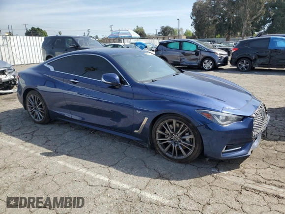2017 Infiniti Q60 Sport with VIN JN1EV7EK6HM362853, listed as a Copart auction lot 48518255 with 139,405 mi miles and Salvage Title. Bid and sale history available at DreamBid. Image 4.