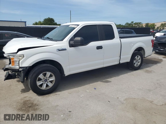 2018 Ford F-150 XL with VIN 1FTEX1CP7JFA87197, listed as a Copart auction lot 63671535 with Not provided miles and Salvage title. Bid and sale history available at DreamBid. Image 1.