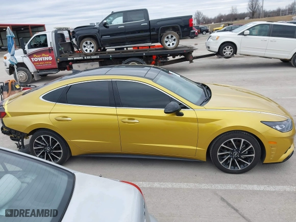 2020 Hyundai Sonata SEL Plus with VIN 5NPEJ4J28LH019882, listed as a IAAI auction lot 41536135 with 40,413 mi miles. Bid and sale history available at carsss.com. Image 13.