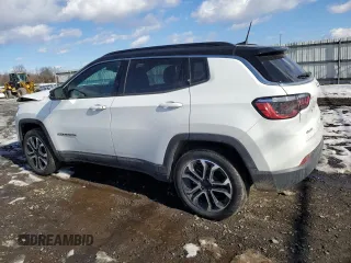 2023 Jeep Compass Limited with VIN 3C4NJDCNXPT532306, listed as a Copart auction lot 42181345 with 22,291 mi miles and Salvage Title. Bid and sale history available at carsss.com. Image 2.