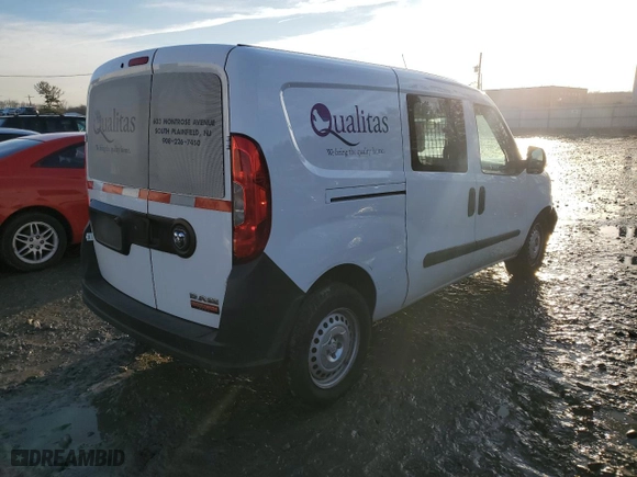 2018 Ram ProMaster City Cargo Van Tradesman with VIN ZFBERFAB9J6K13822, listed as a Copart auction lot 44374005 with 174,299 mi miles and Salvage Title. Bid and sale history available at carsss.com. Image 3.