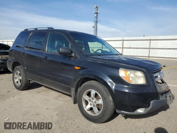 2006 Honda Pilot EX-L with VIN 5FNYF285X6B050069, listed as a Copart auction lot 53162495 with 274,271 mi miles and Salvage Title. Bid and sale history available at DreamBid. Image 4.