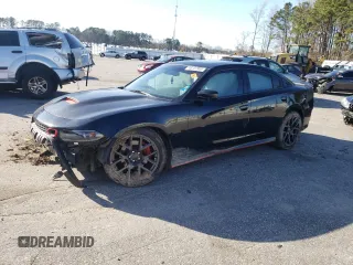 2018 Dodge Charger Daytona with VIN 2C3CDXCT4JH283018, listed as a Copart auction lot 48707905 with 121,624 mi miles and Salvage title. Bid and sale history available at DreamBid. Image 1.