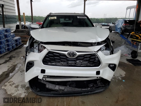 2023 Toyota Highlander L with VIN 5TDKDRAH8PS023507, listed as a Copart auction lot 58684065 with 50,294 mi miles and Salvage title. Bid and sale history available at DreamBid. Image 5.