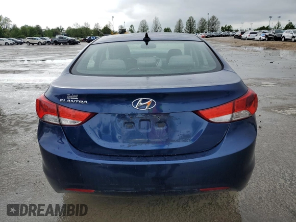 2013 Hyundai Elantra Limited with VIN KMHDH4AE5DU557590, listed as a Copart auction lot 54790675 with 156,900 mi miles and Salvage Title. Bid and sale history available at DreamBid. Image 6.