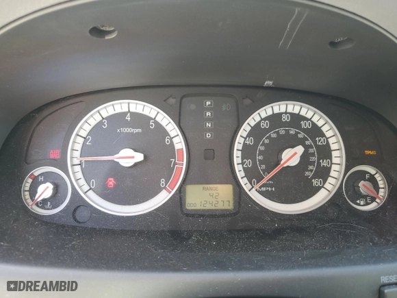 2007 Hyundai Azera GLS with VIN KMHFC46D47A242034, listed as a Copart auction lot 76703514 with 124,277 mi miles and Salvage Title. Bid and sale history available at carsss.com. Image 9.