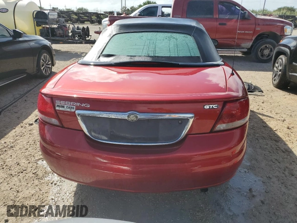 2003 Chrysler Sebring with VIN 1C3EL75T73N524783, listed as a Copart auction lot 76979584 with Not Provided miles and Non Repairable. Bid and sale history available at DreamBid. Image 6.