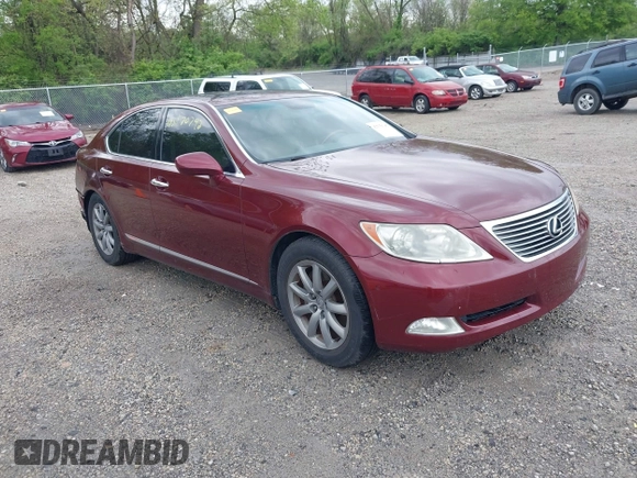 2007 Lexus LS 460 with VIN JTHBL46F775003346, listed as a IAAI auction lot 42170792 with 98,626 mi miles. Bid and sale history available at carsss.com. Image 1.