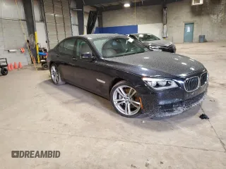 2014 BMW 7 Series 750i xDrive with VIN WBAYB6C55ED224739, listed as a Copart auction lot 84935364 with 173,805 mi miles and Salvage Title. Bid and sale history available at carsss.com. Image 4.