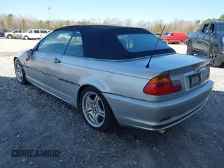 2001 BMW 3 Series 330Ci with VIN WBABS53421JU87323, listed as a IAAI auction lot 41596451 with 1 mi miles. Bid and sale history available at carsss.com. Image 3.