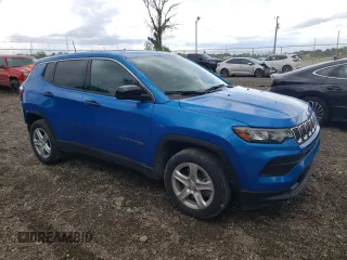 2024 Jeep Compass Sport with VIN 3C4NJDAN5RT576865, listed as a Copart auction lot 58036235 with 9,890 mi miles and Salvage title. Bid and sale history available at DreamBid. Image 4.