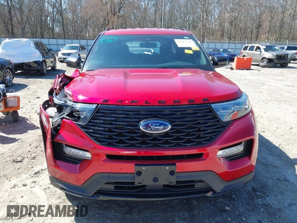 2023 Ford Explorer ST-Line with VIN 1FMSK7KH2PGB28056, listed as a IAAI auction lot 41645742 with 7,620 mi miles. Bid and sale history available at carsss.com. Image 12.