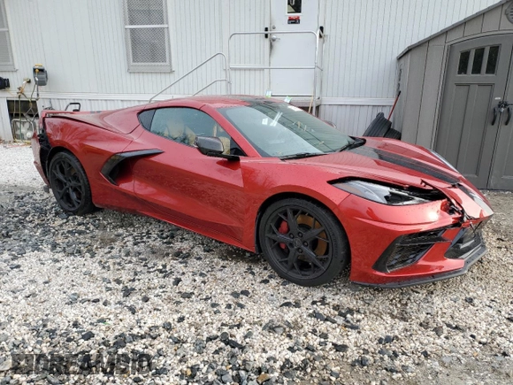 2021 Chevrolet Corvette 3LT z VIN 1G1YC2D42M5109127, wystawiony jako Copart lot #53816365 z przebiegiem 17 738 mil mil oraz Szkoda całkowita • Salvage title. Historia ofert i sprzedaży dostępna na DreamBid. Obrazek 4.