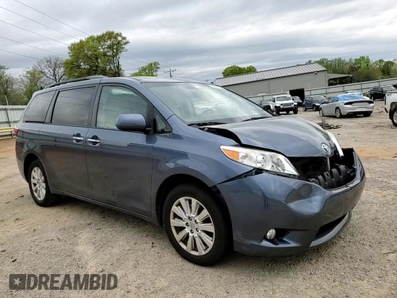 2015 Toyota Sienna Ltd with VIN 5TDDK3DC1FS118792, listed as a Copart auction lot 53094225 with 119,132 mi miles and Salvage Title. Bid and sale history available at carsss.com. Image 11.