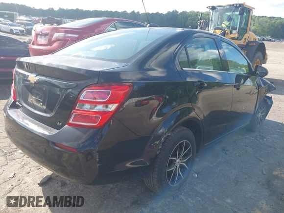 2017 Chevrolet Sonic LT with VIN 1G1JD5SH7H4115099, listed as a IAAI auction lot 42187530 with 109,608 mi miles and . Bid and sale history available at DreamBid. Image 4.